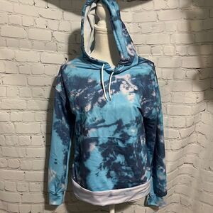 Blue Tie-Dye Hoodie - F$$k Off - S